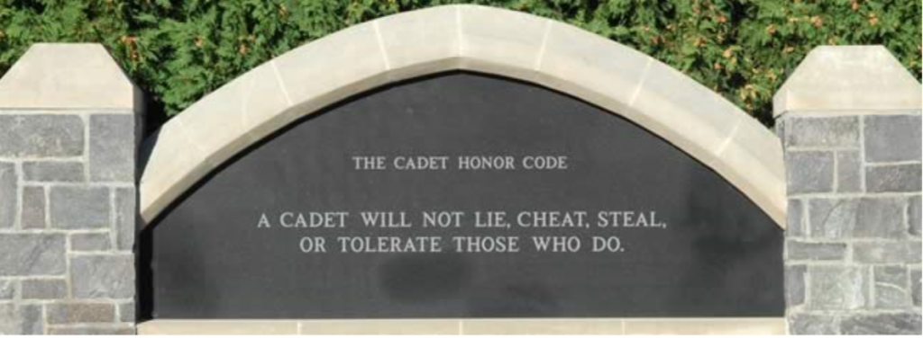 West Point Honor Code of Cadets